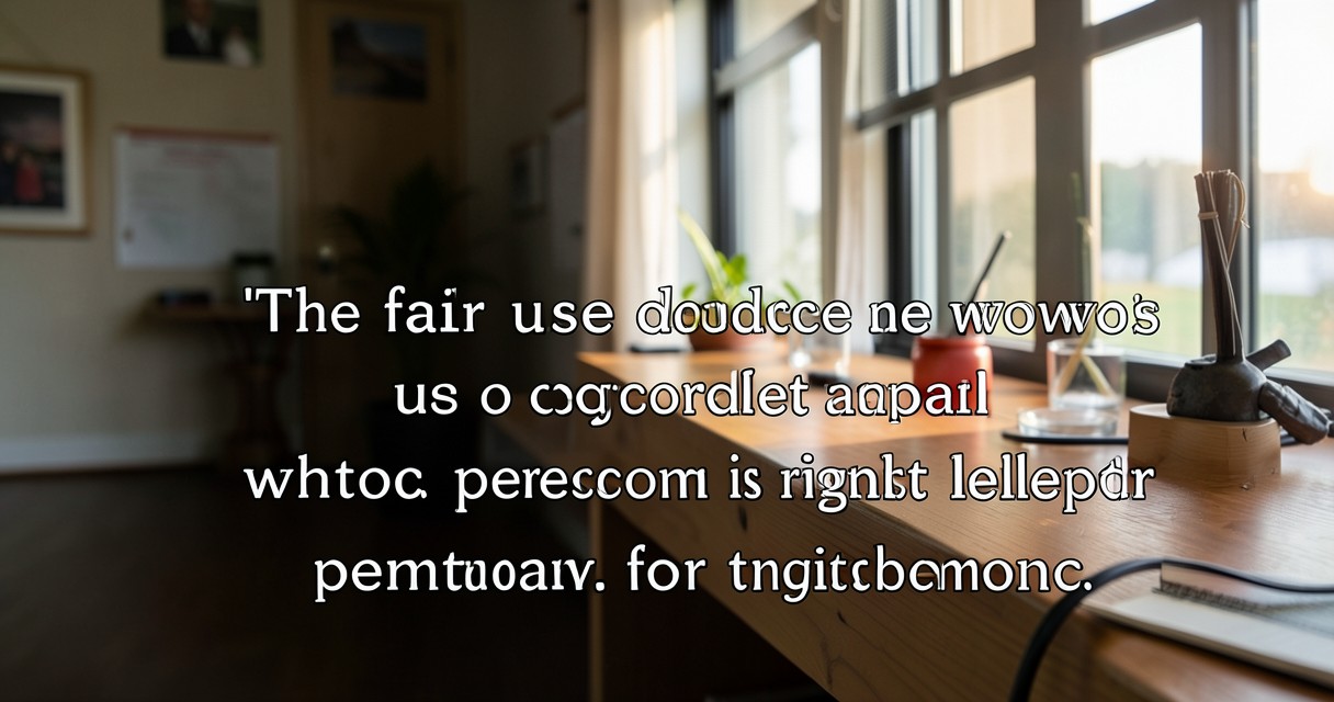 Legal aspects of using audio assets — Fair Use Doctrine and Its Limitations